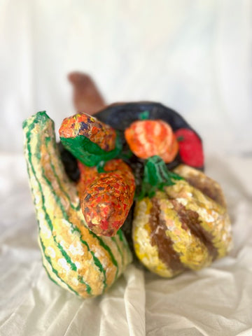 Paper Mache Cornucopia, Four