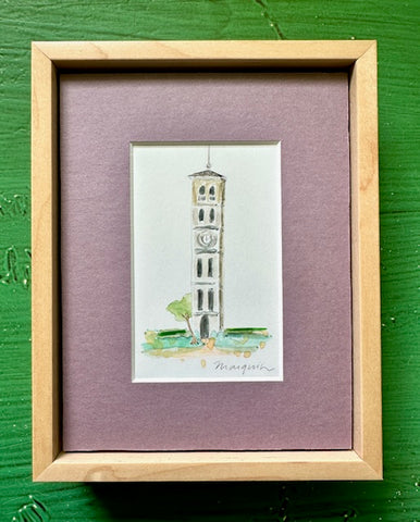 Framed Furman Bell Tower