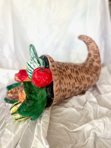 Paper Mache Cornucopia, Three
