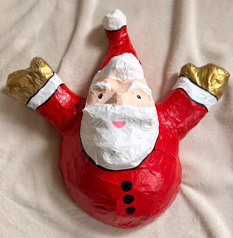 Paper Mache Jolly Santa, Four